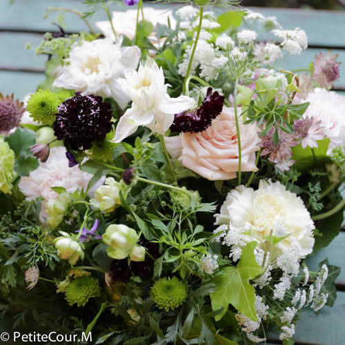 バスケットアレンジの写真