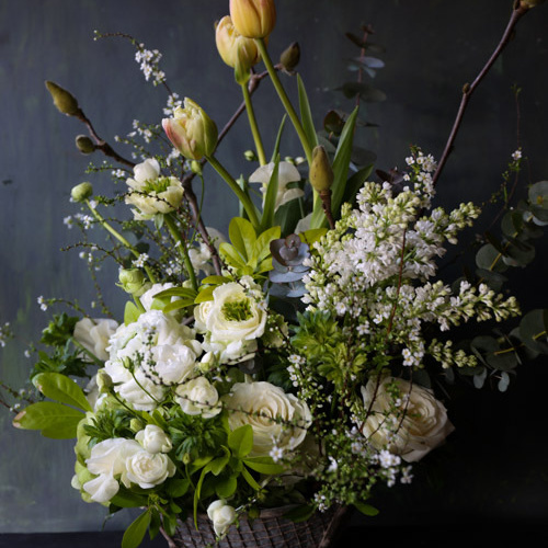 バスケットアレンジの写真