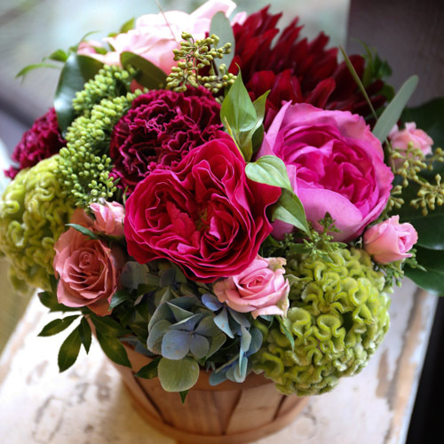 バスケットアレンジの写真