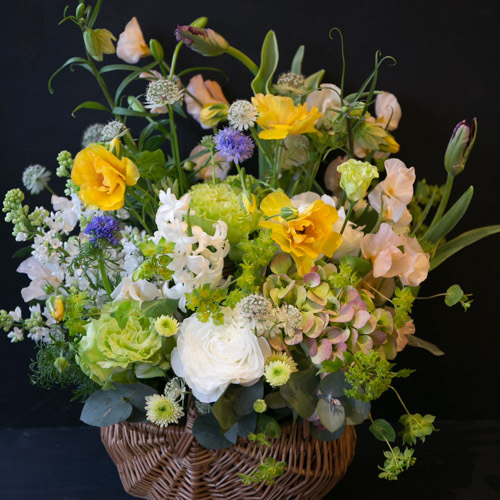 バスケットアレンジの写真