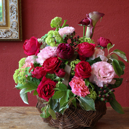 バスケットアレンジの写真