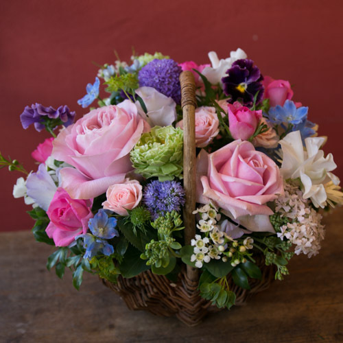 バスケットアレンジの写真