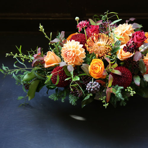 バスケットアレンジの写真