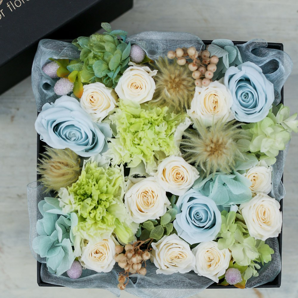 プリザーブドフラワーボックスの写真