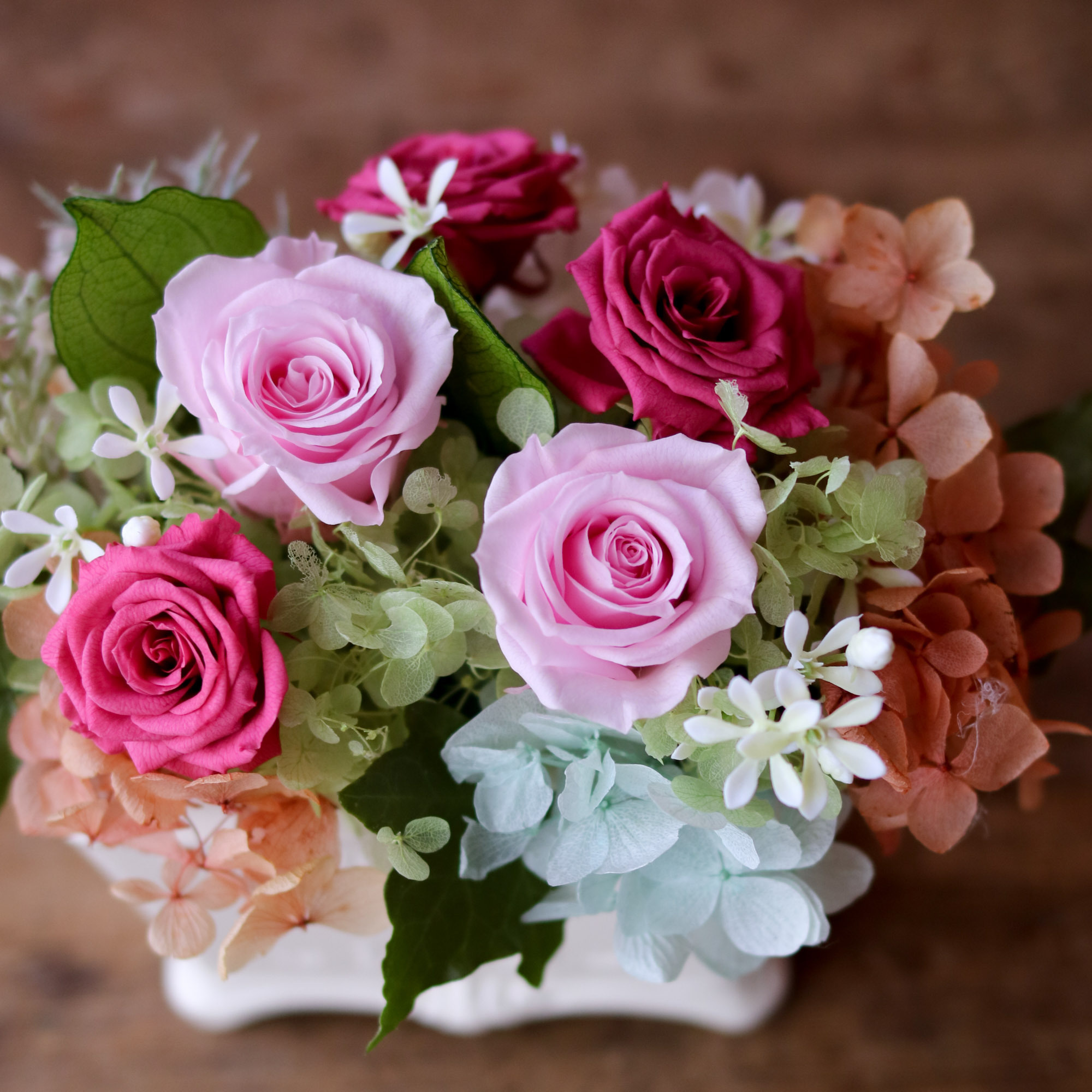 プリザーブドフラワーの写真