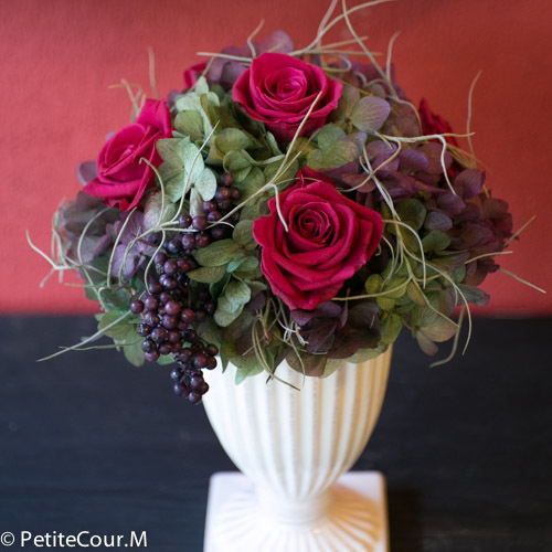 プリザーブドフラワーボックスの写真