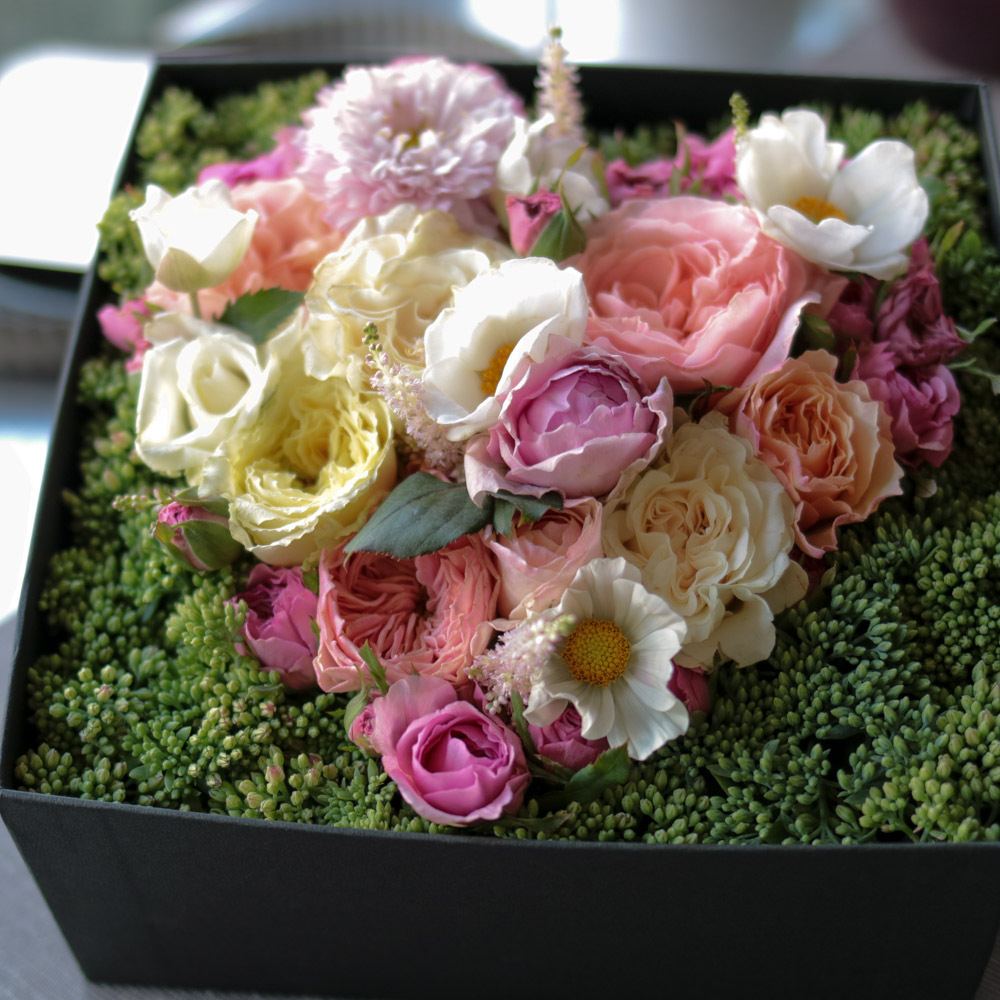 ハートートボックスフラワーの写真