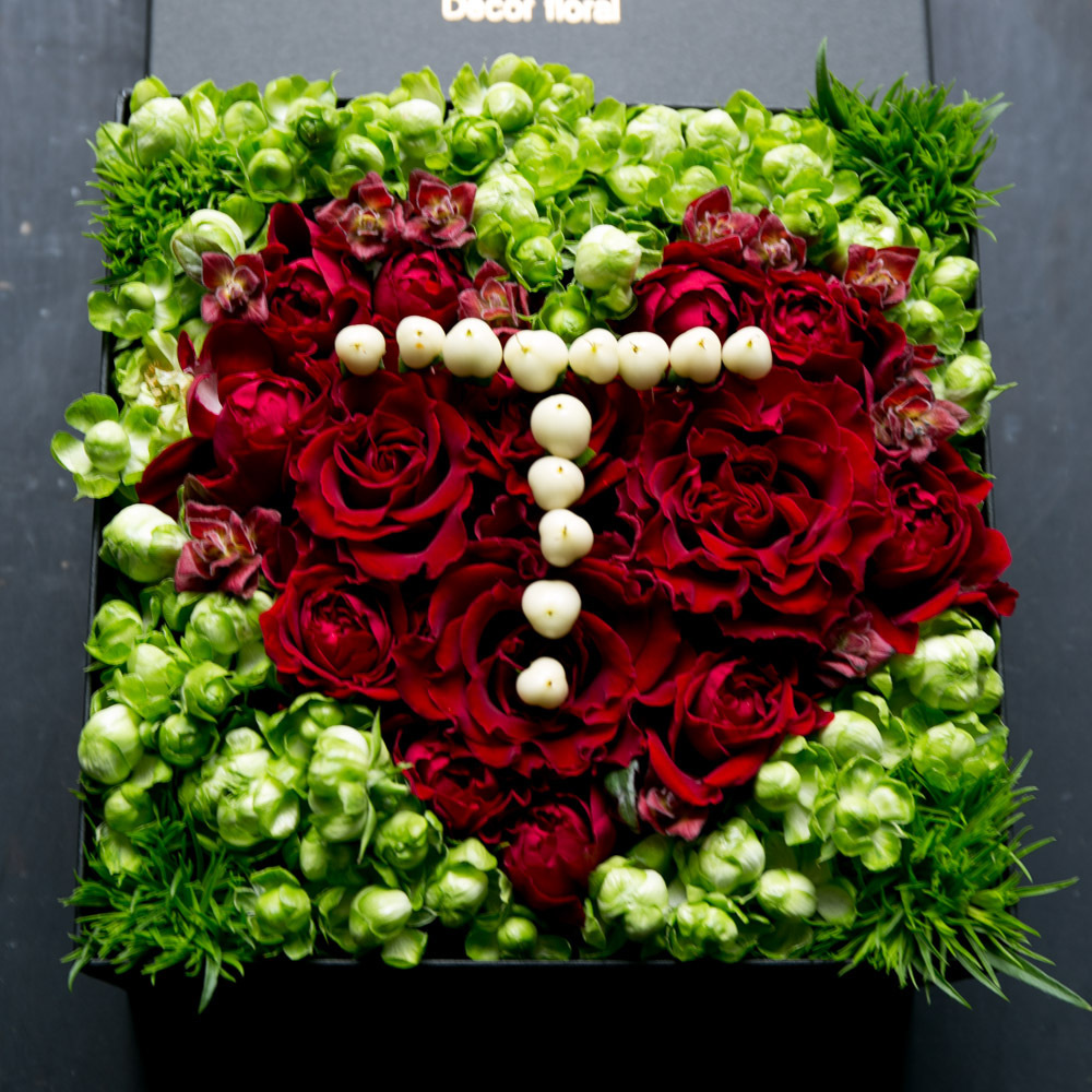 ハートフラワーボックスの写真