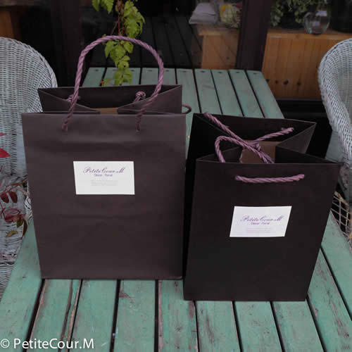 フラワーボックスの手提げ袋写真